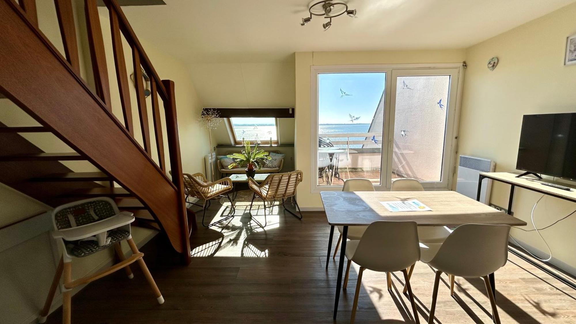 Plein Sud, Appartement Vue Baie, Acces Direct Plage Le Crotoy Exterior foto